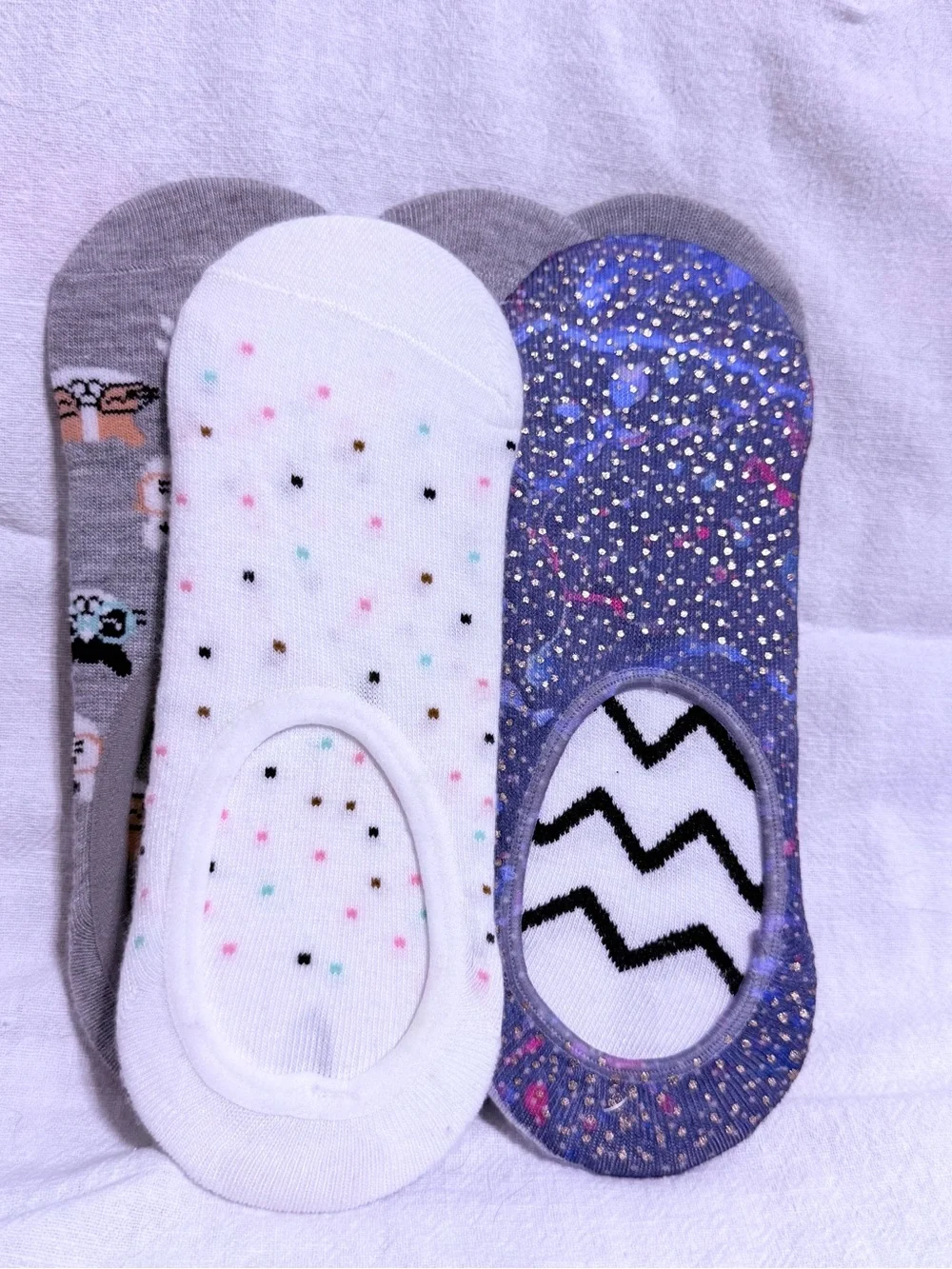 NWOT-Lane Bryant Women’s 9-11 Five-Pair Print Mesh Liner Socks